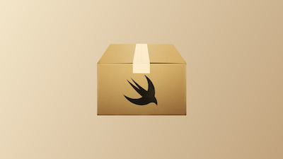 A Box or Package with Swift logo on it